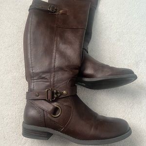 Guess tall brown riding boots